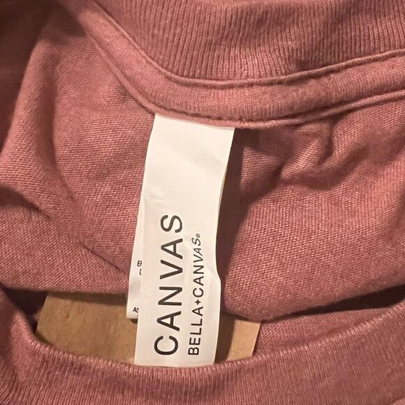 Bella Canvas Womens Hand Picked Pumpkins T-Shirt Heather Mauve NWT - Picture 6 of 9